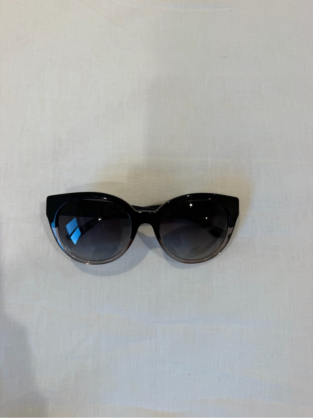 Versace Black Gradient Cat-Eye Sunglasses
